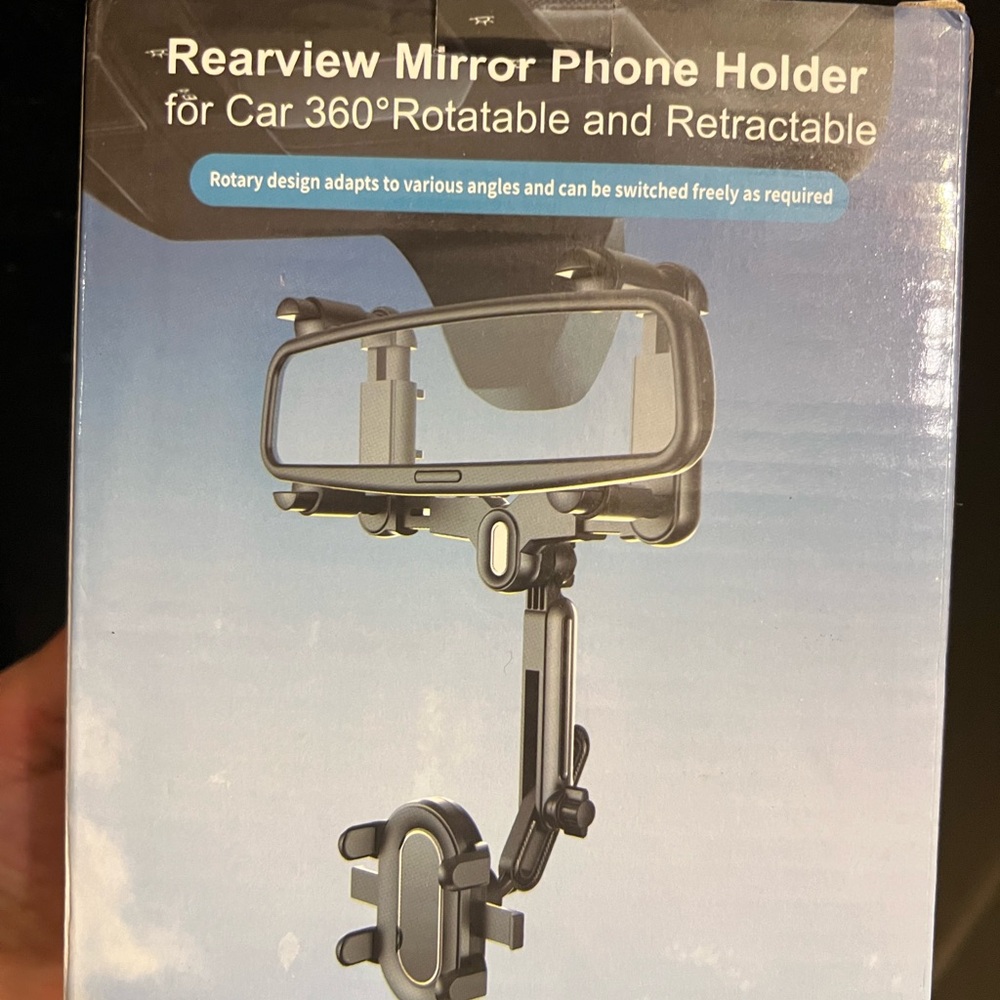 Jocosa In-Mirror Phone Holder - Black